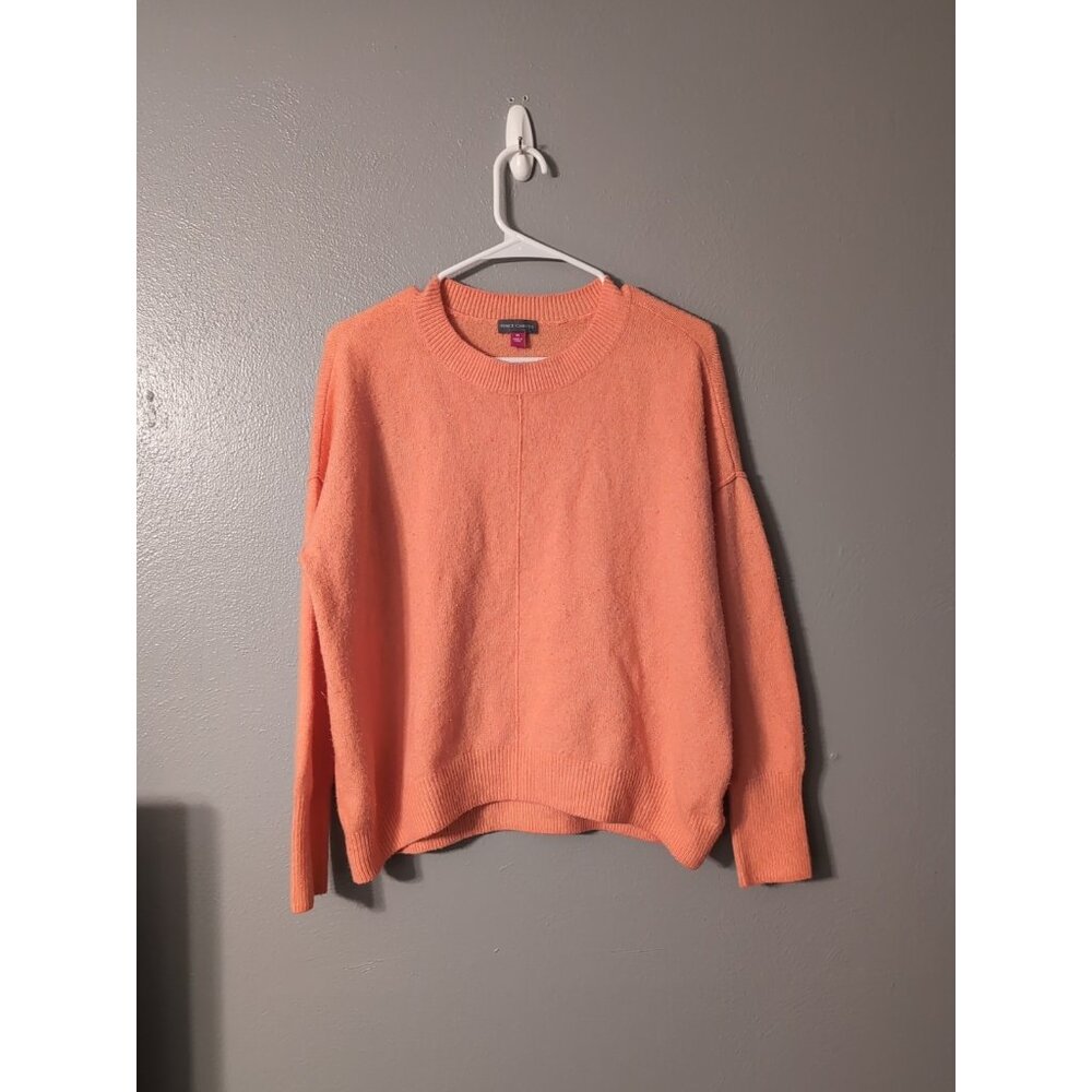 Vince Camuto Orange Long Sleeve Sweater Women's Size M
